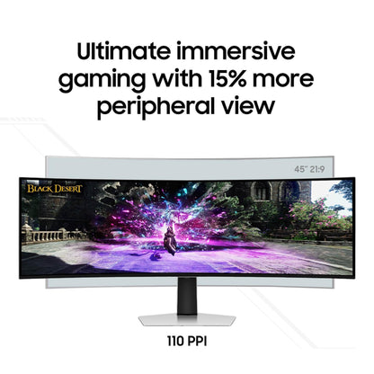 Samsung monitor — 49 inch curved QD-OLED with 240Hz refresh rate and G-Sync compatible