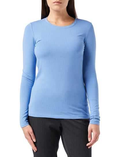 Shirt — Regular-fit long-sleeve crewneck in plus sizes by Amazon Essentials