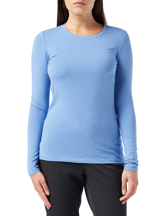 Shirt — Regular-fit long-sleeve crewneck in plus sizes by Amazon Essentials
