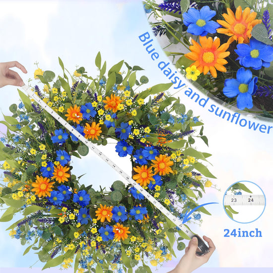 Wreath — spring and summer floral design