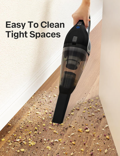 Portutif Handheld Vacuum Cleaner, 8Kpa Strong Suction Car Vacuum Cleaner