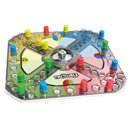 Hasbro Gaming Trouble board game for kids 2-4 players