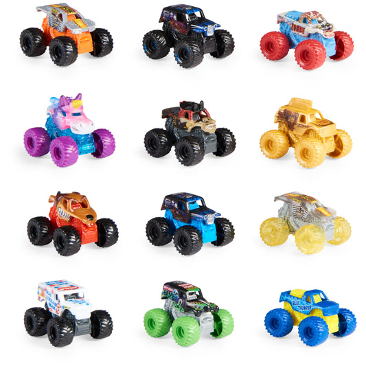 Toy vehicle set — Monster Jam mini mystery collectible trucks scale