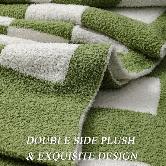 bearberry herringbone throw - lightweight soft blanket