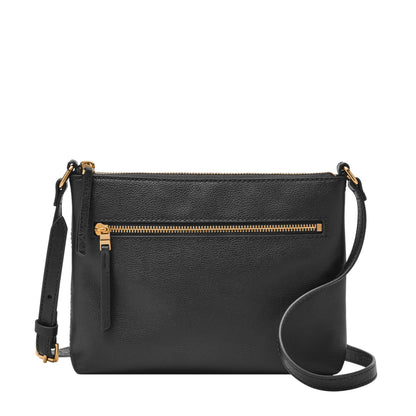 Fossil handbag — Harper leather small flap crossbody purse for women
