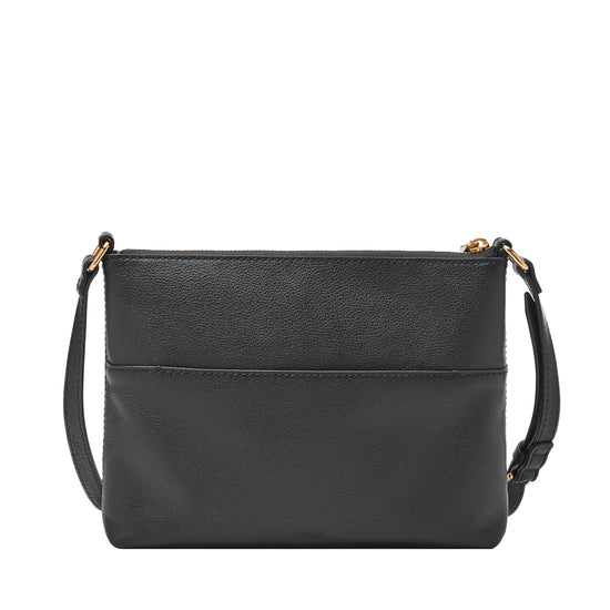 Fossil handbag — Harper leather small flap crossbody purse for women