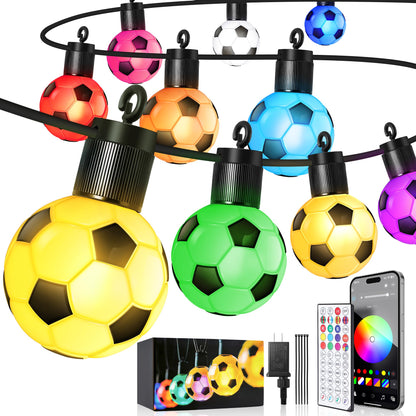 RainbowShow string lights — 50ft outdoor lights with app control and RGBW bulbs