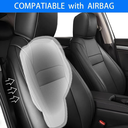 AOMSAZTO vehicle seat covers — custom fit faux leather for Honda Civic Hatchback 2022-2025