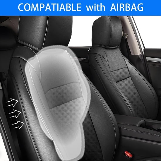 AOMSAZTO vehicle seat covers — custom fit faux leather for Honda Civic Hatchback 2022-2025