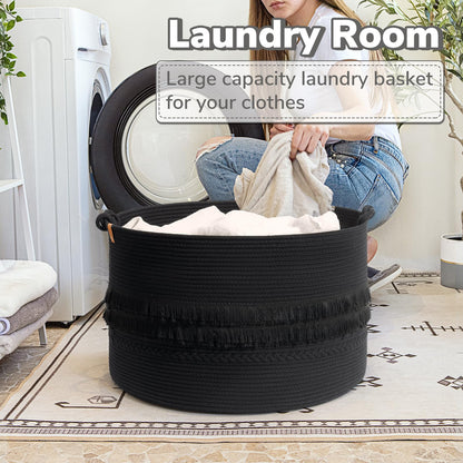 CherryNow laundry hamper — extra large black designCherryNow laundry hamper — extra large black design