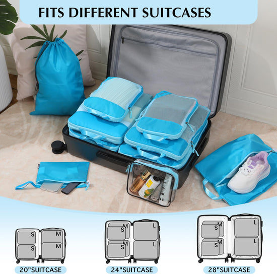 Storage bag — Lightweight compression packing cubes for travel