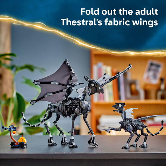 LEGO Harry Potter Thestral family building block set - collectible action figures for ages 10+