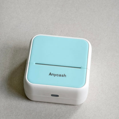 Anycash sticker printer - Bluetooth inkless mini printer for iPhone and more