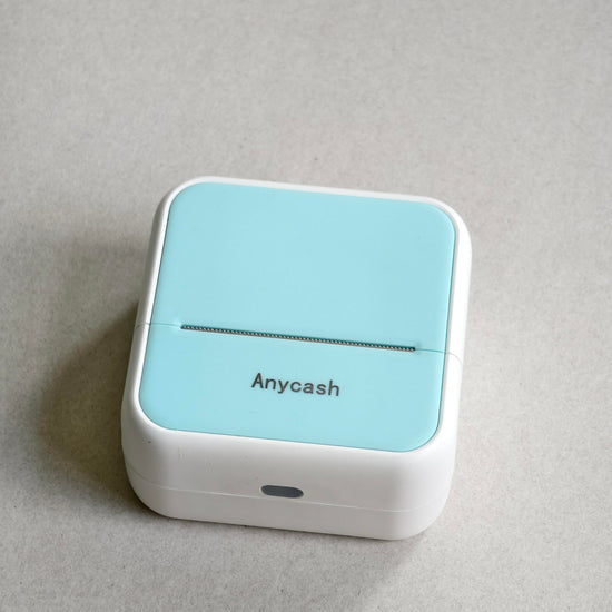 Anycash sticker printer - Bluetooth inkless mini printer for iPhone and more