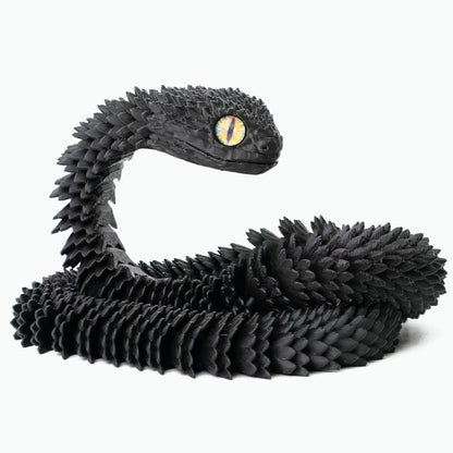 3D printed snake toy — flexible and fidget-friendly design