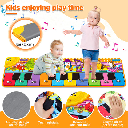 Musical instrument toy — kids piano mat for early education and playtime fun