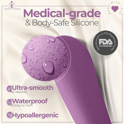 Sacred Weapon™ Perineal Massage Tool for Pregnancy, Labor Prep & Postpartum Recovery | Non-Vibrating, Medical-Grade Silicone | 2-in-1 for Fascia & Trigger Point Release Pelvic Floor