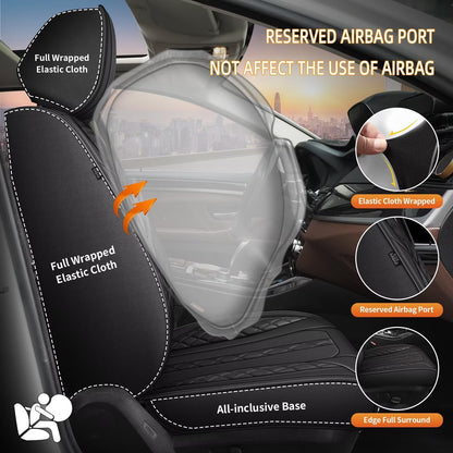 Vehicle seat cover — Waterproof leather for Hyundai IONIQ 5 2022-2024