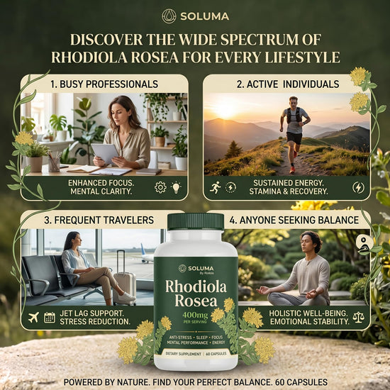 Roilois Soluma Rhodiola Rosea, Pure & Simple, Daily Support