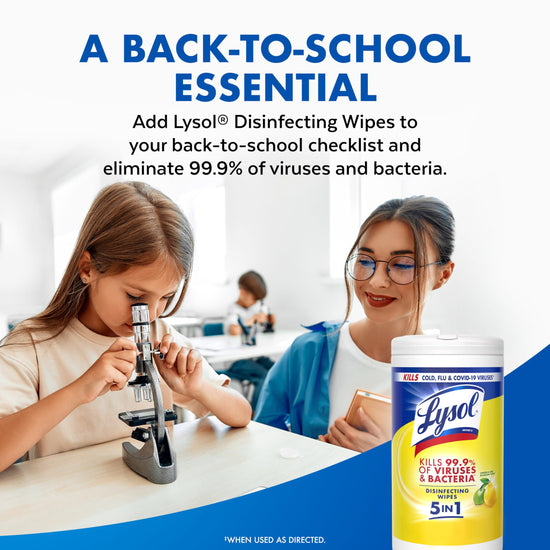 Lysol surface cleaning wipes — disinfecting bundle