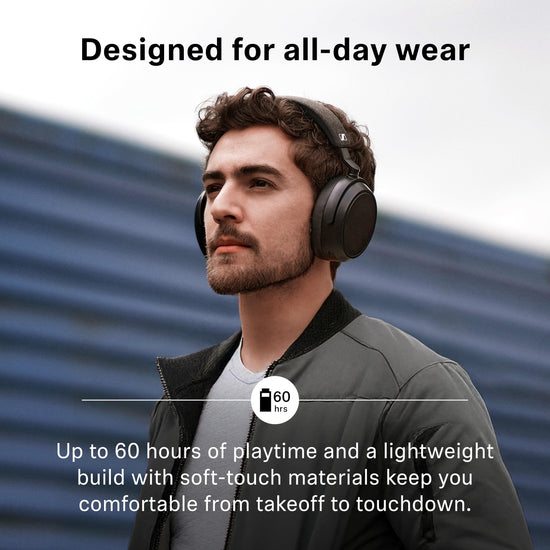 SENNHEISER Momentum 4 wireless headphones — 60h battery life and adaptive noise cancellation