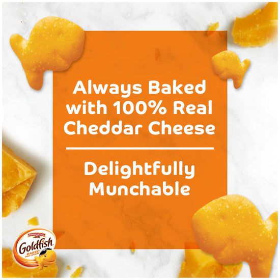 Pepperidge Farm Goldfish crackers multi-pack tray.