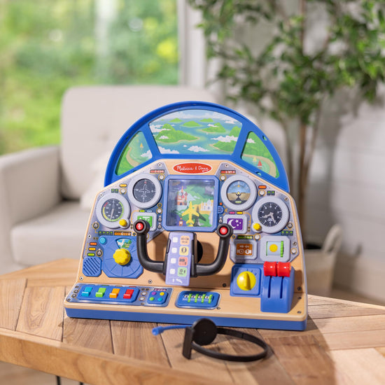 Melissa & Doug interactive dashboard wooden toy for ages 3 and up