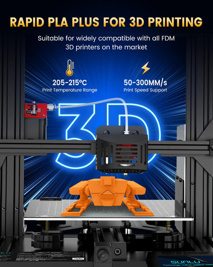 SUNLU PLA+ 3D printer filament — Tougher and stronger with dimensional accuracy +/-0.02mm