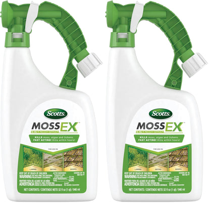Scotts MossEx weed and moss control agent — 3-in-1 ready-spray