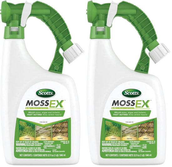 Scotts MossEx weed and moss control agent — 3-in-1 ready-spray