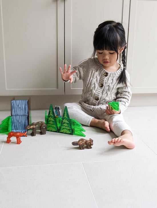 Toy building block — Magna-Tiles forest animals 25-piece set