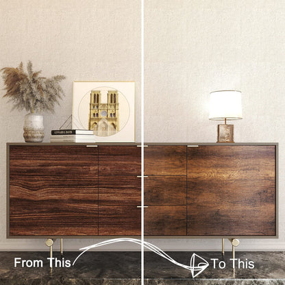 Wallpaper — Brown wood design by Decotalk