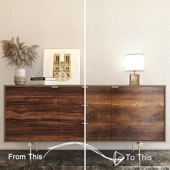 Wallpaper — Brown wood design by Decotalk