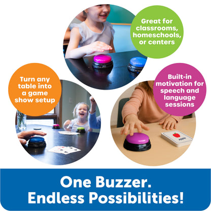 Learning Resources answer buzzers — interactive sound effect buttons for games and trivia