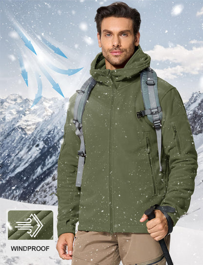 Crysully coat — Warm fleece hooded jacket for outdoor adventures