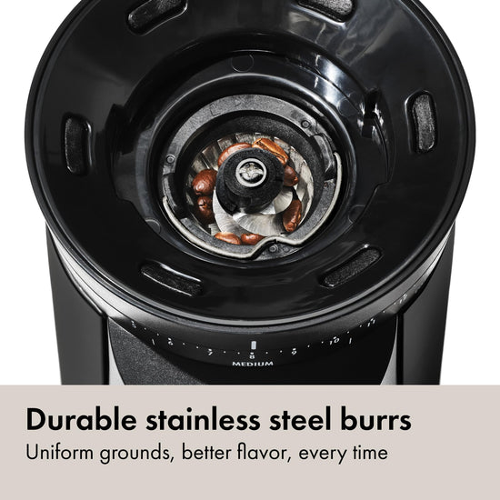 OXO Brew electric food mill grinder — conical burr design