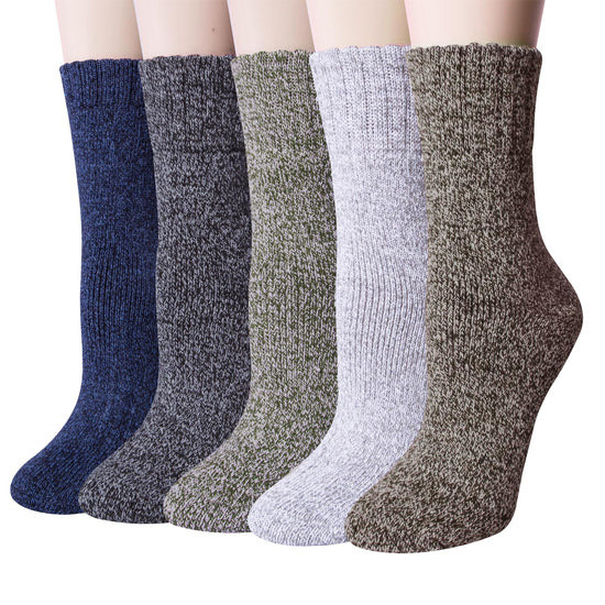 YSense womens wool socks — warm crew socks for hiking and winter wear