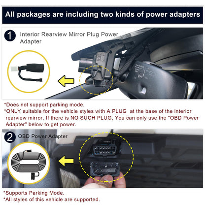 Mangoal 4K dash cam with UHD 2160P video and WiFi for 4th gen Dodge RAM 1500/2500/3500 2013-2018 model C