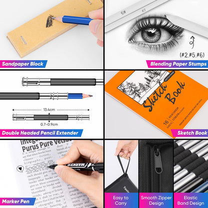 Taotree writing instrument — 81 pack art supplies for adults and artists gifts