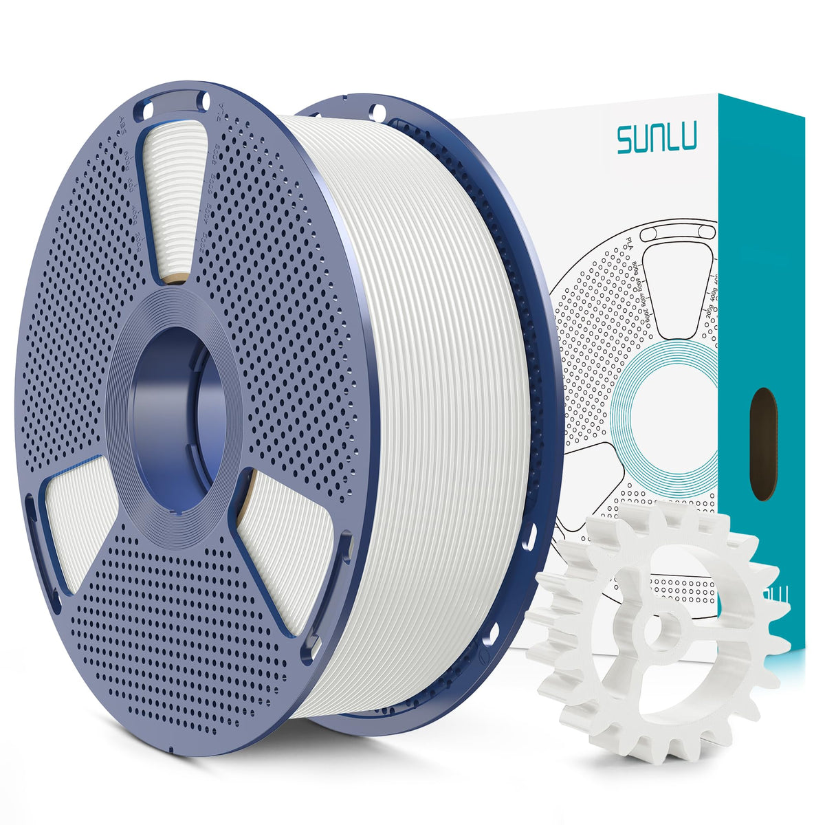 SUNLU PLA+ 3D printer filament — Tougher and stronger with dimensional accuracy +/-0.02mm
