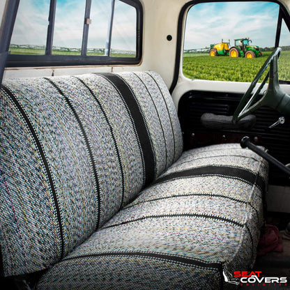 Vehicle seat cover — Universal one piece design for trucks and cars in black