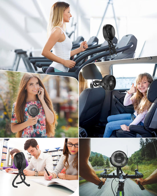 Coohea stroller fan — Portable clip-on fan for travel and outdoor use