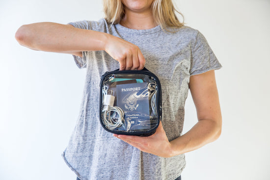 EzPacking cosmetic case — clear TSA approved travel toiletry bag for liquids