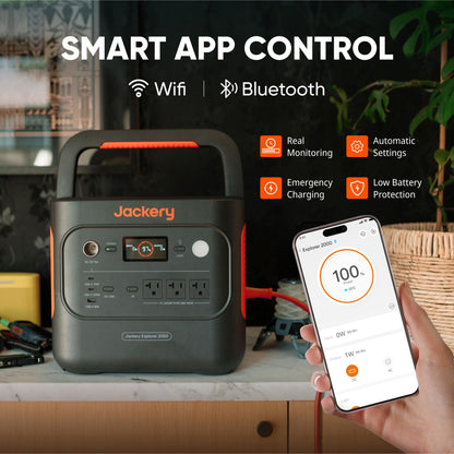 Jackery Explorer 2000 v2 electricity generator — portable power station with solar panels