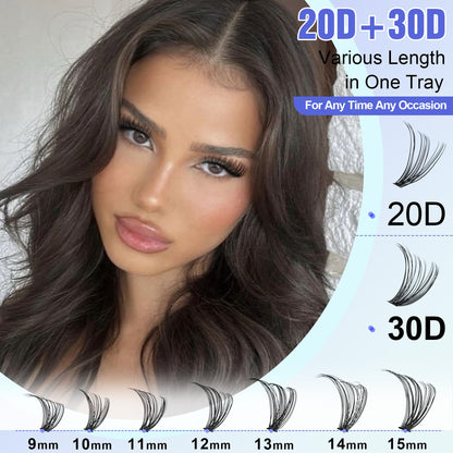 False eyelash kit — Lash clusters by Pawotence