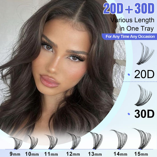 False eyelash kit — Lash clusters by Pawotence