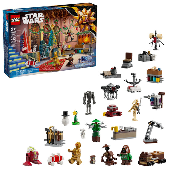 LEGO Star Wars advent calendar — 24 toys including C-3PO and BB-8 figures 75418