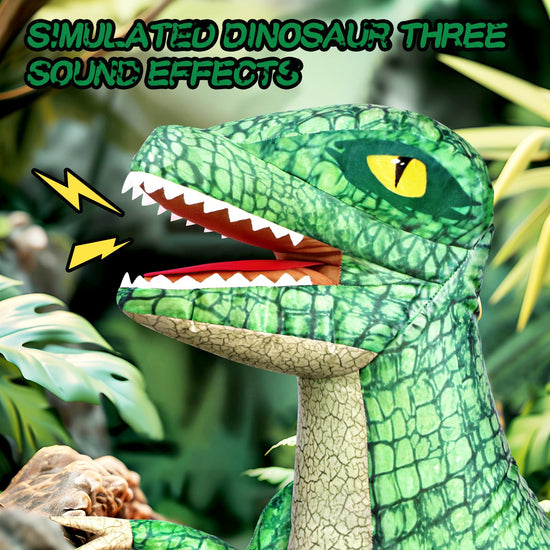Jovow toy figure — 2.4GHZ remote control inflatable dinosaur with rechargeable battery