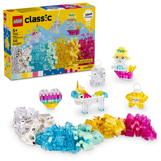 LEGO Classic building blocks — Magical transparent box for preschoolers ages 5+