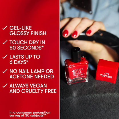 Nails Inc gel nail polish - 4-in-1 long lasting formula for chip free nails